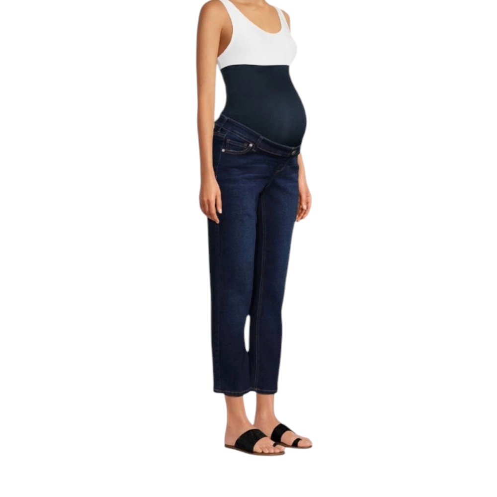 Time & Tru women's size L 10-12 straight leg maternity jeans - Picture 2 of 7